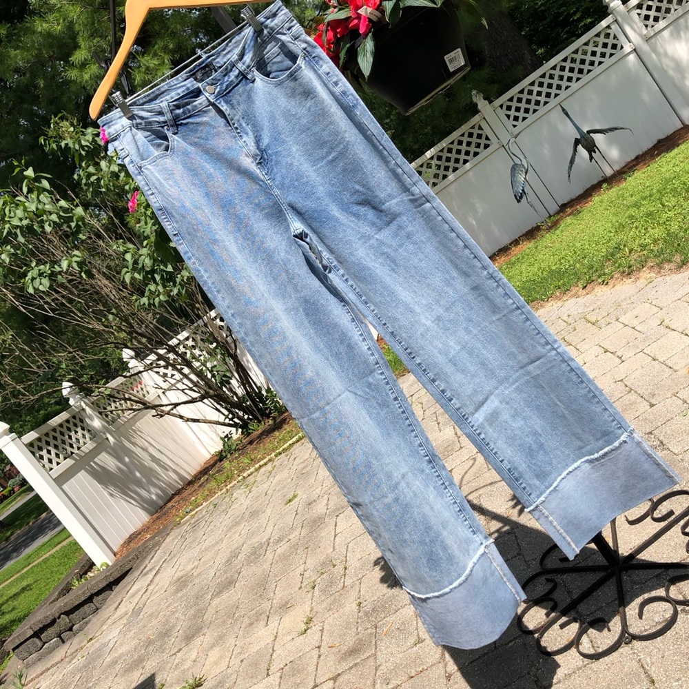 XTALL Wide Cuff Boyfriend Jeans